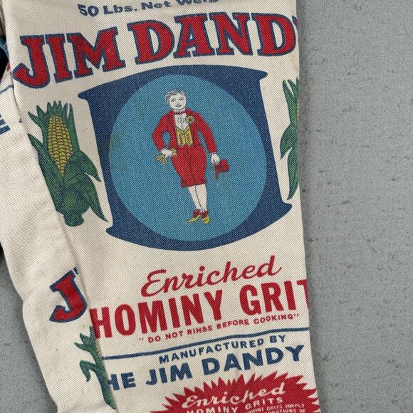 70s Jim Dandy Hominy Grits Flared Pants‎ 30x30 Feed Sack Novelty - Picture 7 of 16